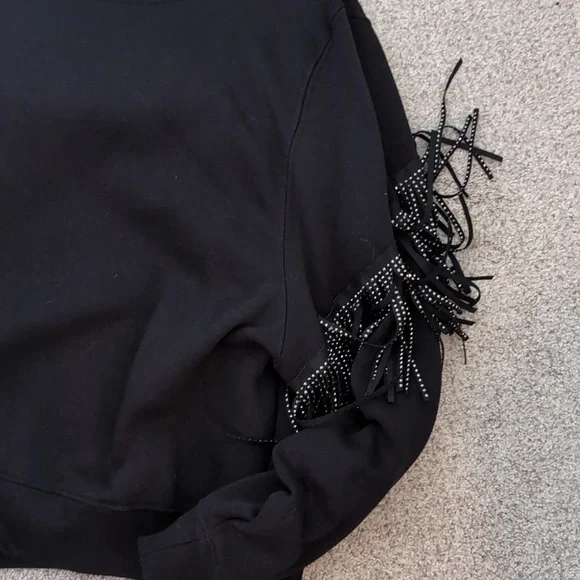 Zara Rhinestone Fringe Sweatshirt - Picture 2 of 5